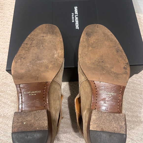 Saint Laurent Tan Suede Men's Boots (Wyatt 30 JODHPUR) - Picture 6 of 10